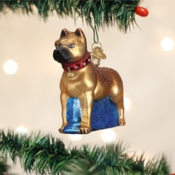 Staffordshire Bull Terrier Old World Christmas Dog Ornament