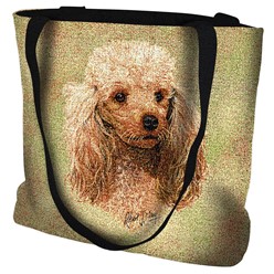 Poodle Cream Tapestry Tote Bag