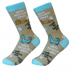 Who Rescued Who? Pet Lover Socks