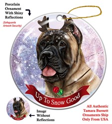 Cane Corso Up to Snow Good Christmas Ornament- click for more breed colors