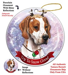 English Pointer  Up To Snow Good Christmas Ornament