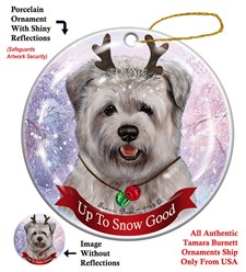 Glen Of Imal Terrier Up To Snow Good Christmas Ornament- click for breed  colors