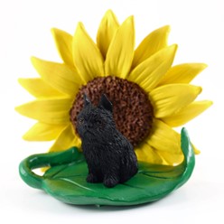 Brussels Griffon Dog Breed Sunflower Figurine- click for more breed colors