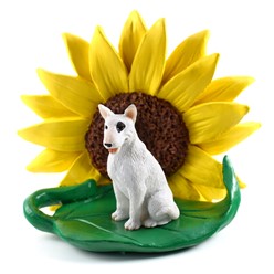 Bull Terrier Dog Breed Sunflower Figurine- click for more breed colors