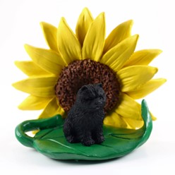 Chow Chow Sunflower Dog Breed Figurine- click for more breed colors