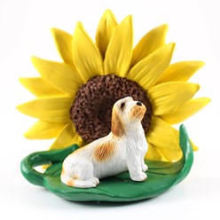Petit Basset Griffon Vendeen Sunflower Dog Breed Figurine