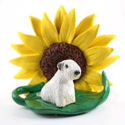 Sealyham Terrier Sunflower Dog Breed Figurine