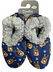 German Shepherd Comfies Dog Print Slippers