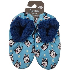 Siberian Husky Comfies Dog Print Slippers