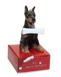 Doberman My Best Buddy Dg Breed Christmas Ornament