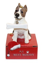 Pit Bull My Best Buddy Dog Breed Christmas Ornament