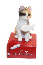 Calico Cat My Best Buddy Christmas Ornament