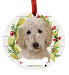 Goldendoodle Wreath Dog Breed Christmas Ornament - click for more breed options
