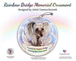 Chinese Crested Rainbow Bridge Memorial Ornament-click for more breed options