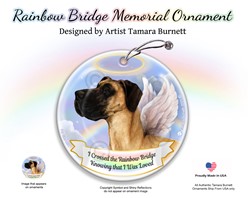 Great Dane Rainbow Bridge Memorial Ornament - click for more breed options