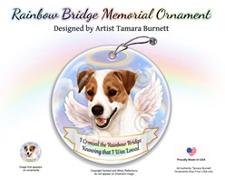 Jack Russell Terrier Rainbow Bridge Memorial Ornament - click for breed options