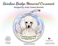 Poodle Rainbow Bridge Memorial Ornament - click for more breed options
