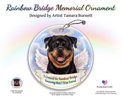 Rottweiler Rainbow Bridge Memorial Ornament