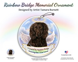 Boykin Spaniel Rainbow Bridge Memorial Ornament