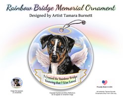 Catahoula Leopard Dog Rainbow Bridge Ornament