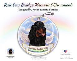 Gordon Setter Rainbow Bridge Memorial Ornament
