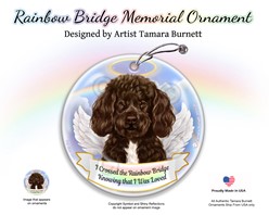 Portuguese Water Dog Rainbow Bridge Memorial Ornament