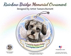Schnoodle  Rainbow Bridge Memorial Ornament