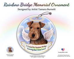 Lakeland Terrier Rainbow Bridge Memorial Ornament