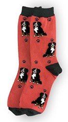 Bernese Mountain Dog Happy Tails Socks