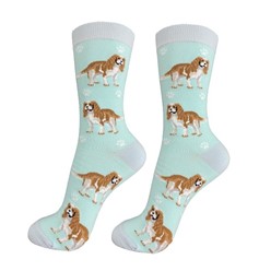 Cavalier King Charles Happy Tails Socks