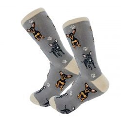 Chihuahua Black Happy Tails Socks