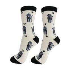 Labradoodle Black Happy Tails Socks