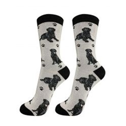 Labrador Retriever Black Happy Tails Socks