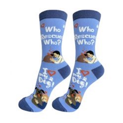 Who Rescued Who Happy Tails Socks