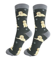 Goldendoodle Grey Happy Tails Socks