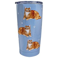 Orange Tabby Cat Insulated Serengeti Tumbler