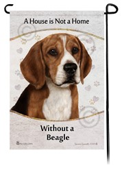 Beagle House is Not a Home Garden Flag