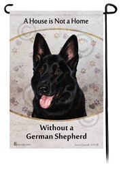 German Shepherd Dog House is Not a Home Garden Flag- click for breed colors