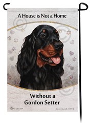 Gordon Setter House is Not a Home Garden Flag