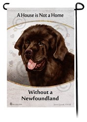 Newfoundland House is Not a Home Garden Flag- click for more breed colors