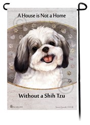 Shih Tzu House is Not a Home Garden Flag- click for more breed colors