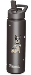 Australian Cattle Dog Serengeti Insulated Water Bottle