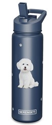 Bichon Frise Serengeti Insulated Water Bottle