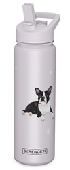Boston Terrier Serengeti Insulated Water Bottle