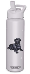 Black Labrador Retriever Serengeti Insulated Water Bottle