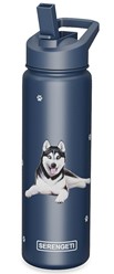 Siberian Husky Serengeti Insulated Water Bottle