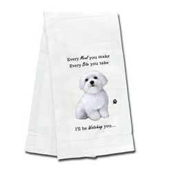 Maltese Kitchen Towel, I'll Be Watching You