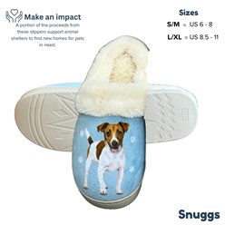 Jack Russell Snuggs Hard Sole Slippers