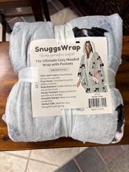 Border Collie Snuggs Blanket Hoodie