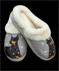 Doberman Snuggs Memory Foam Slippers